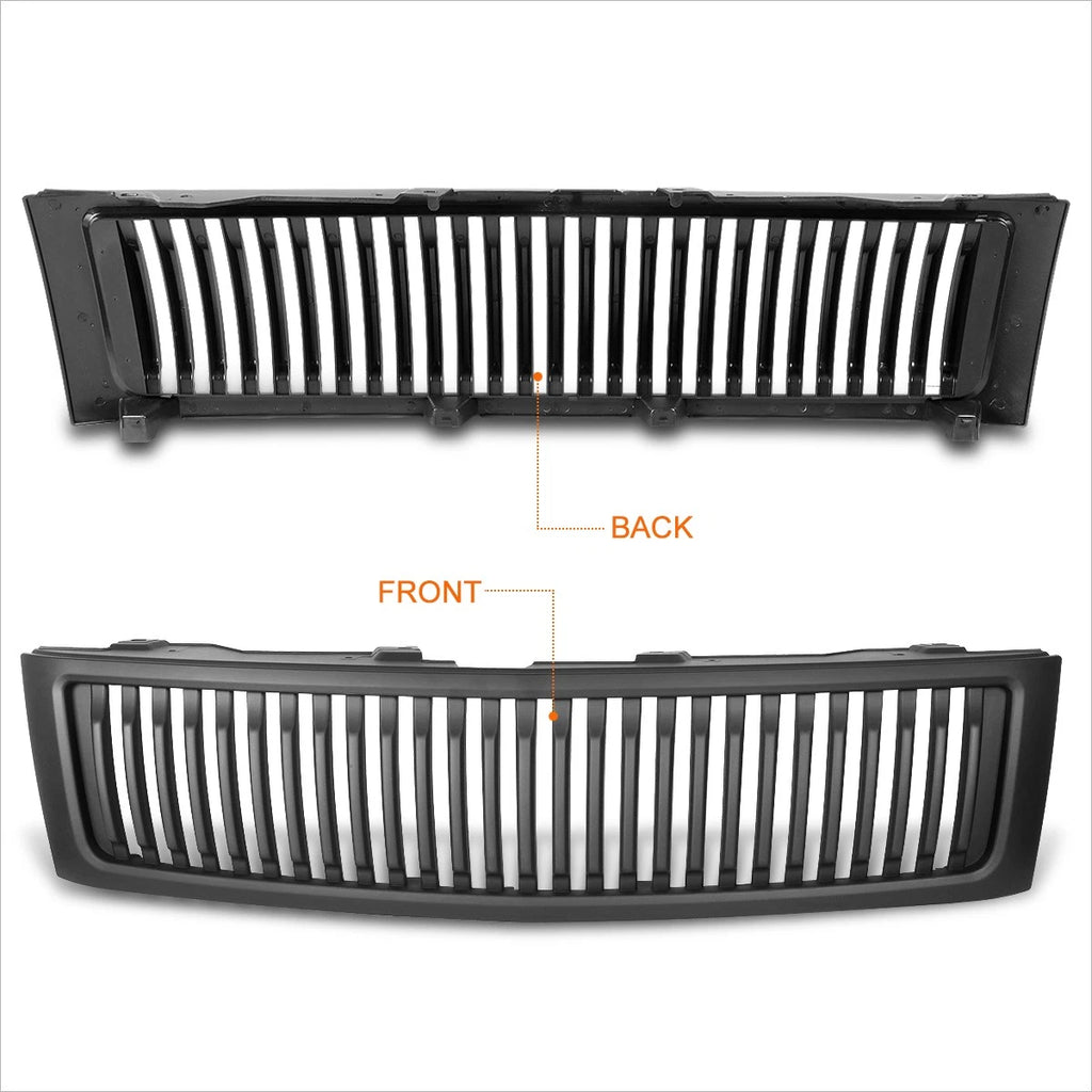 Vertical Fence Style Front Bumper Grille for Chevy Silverado 1500 (2007–2013)