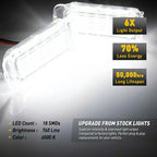 2X LED License Plate Lights for Ford Explorer Escape Expedition Fusion