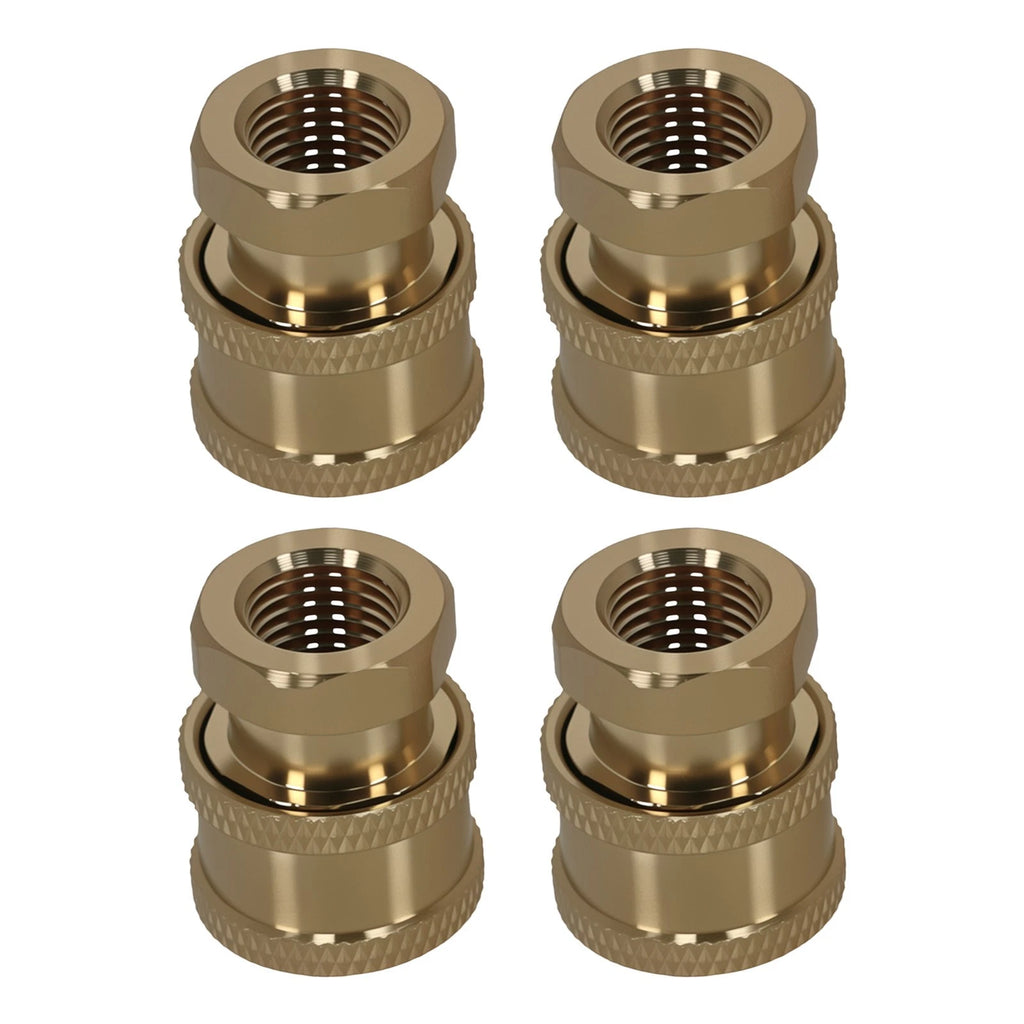 4X Pressure Washer Adapter Coupler Brass 1/4" Quick Connect to Female NPT