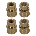 4X Pressure Washer Adapter Coupler Brass 1/4" Quick Connect to Female NPT