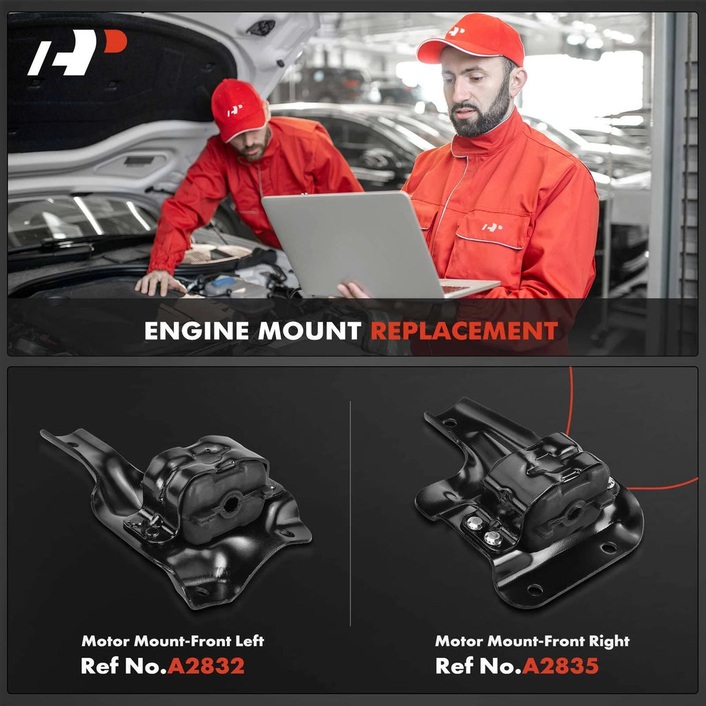 2X Front Engine Motor Mount for Ford F-150 F-250 (1997–1999) RWD