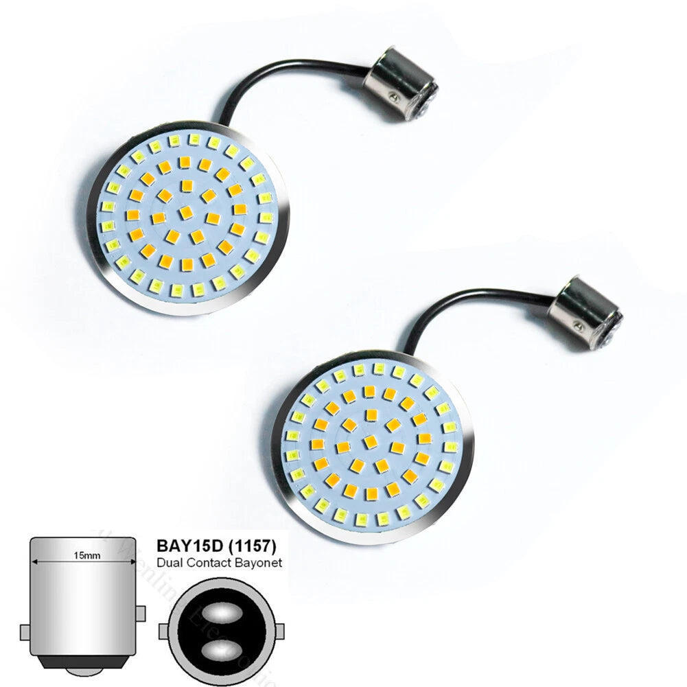 LED Front Turn Signal Lights for Harley Davidson Dyna Softail (2012–2017)