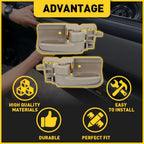 Inside Door Handle Set for Toyota Corolla (2003–2008), Matrix (2005–2012), Tacoma Beige LH RH