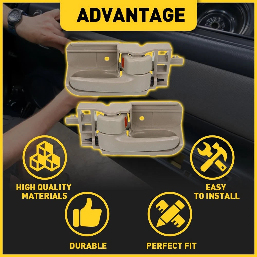 Inside Door Handle Set for Toyota Corolla (2003–2008), Matrix (2005–2012), Tacoma Beige LH RH