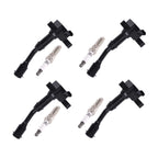 Set of 4 Ignition Coils & Spark Plugs for Ford Fusion/Escape 1.5L (2014–2020) UF735