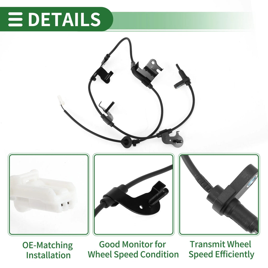ABS Wheel Speed Sensor No. 895460R050 for Toyota RAV4 (2014–2018) Rear Left