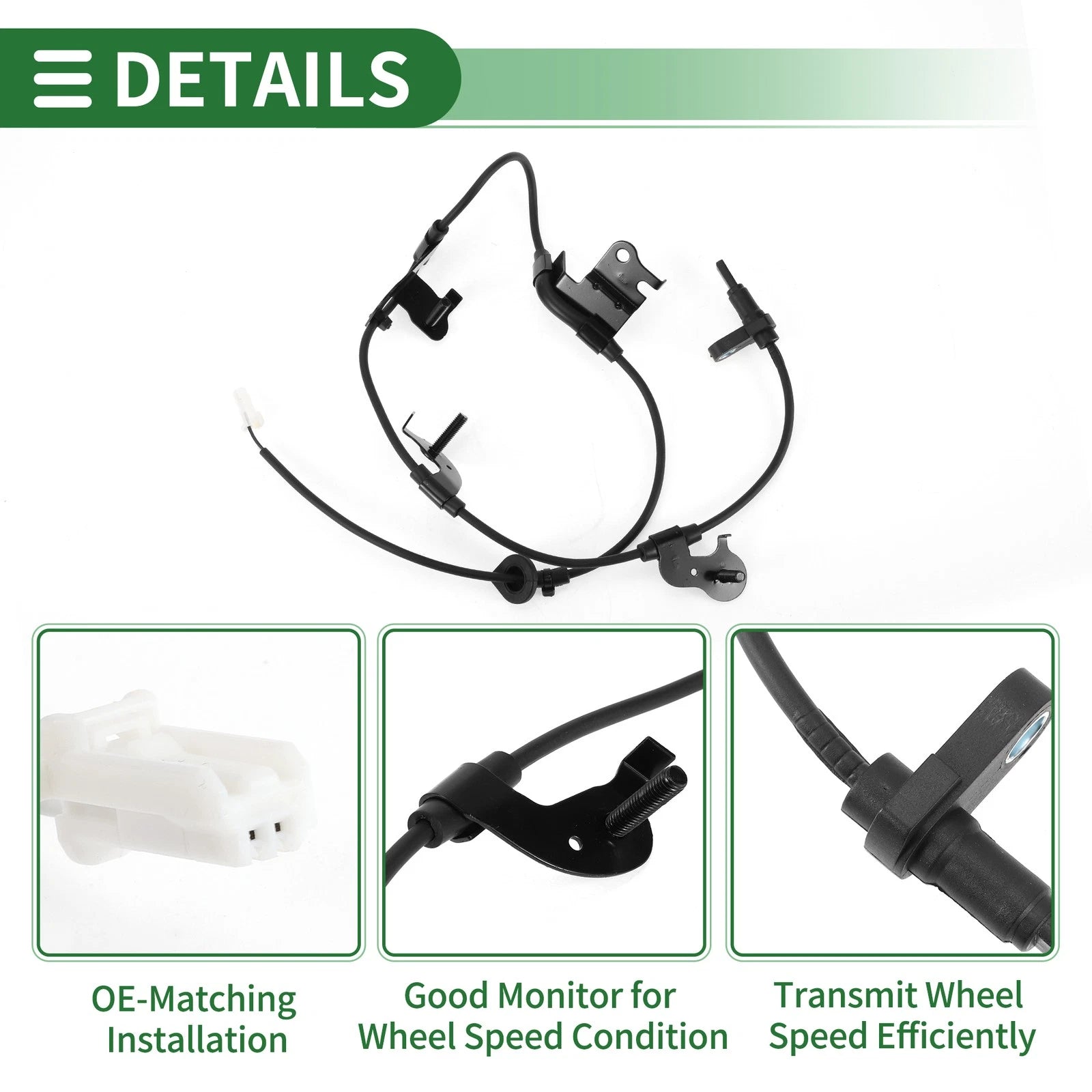 ABS Wheel Speed Sensor No. 895460R050 for Toyota RAV4 (2014–2018) Rear Left