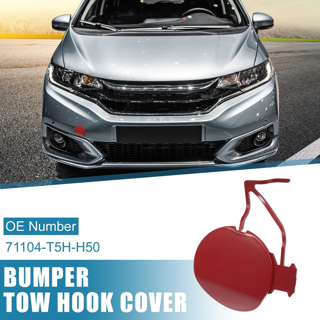 Tow Hook Cover for Honda Fit (2018–2019) 71104-T5H-H50 Red