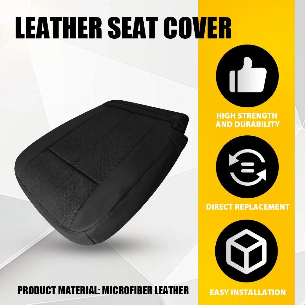 Black Front Driver Bottom Leather Seat Cover for Ford Expedition (2015–2017)