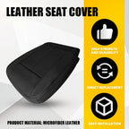Black Front Driver Bottom Leather Seat Cover for Ford Expedition (2015–2017)