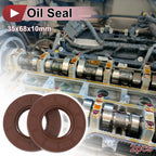 2X Oil Seal Rotary Shaft Seal FKM Rubber 35x68x10mm for Various Models