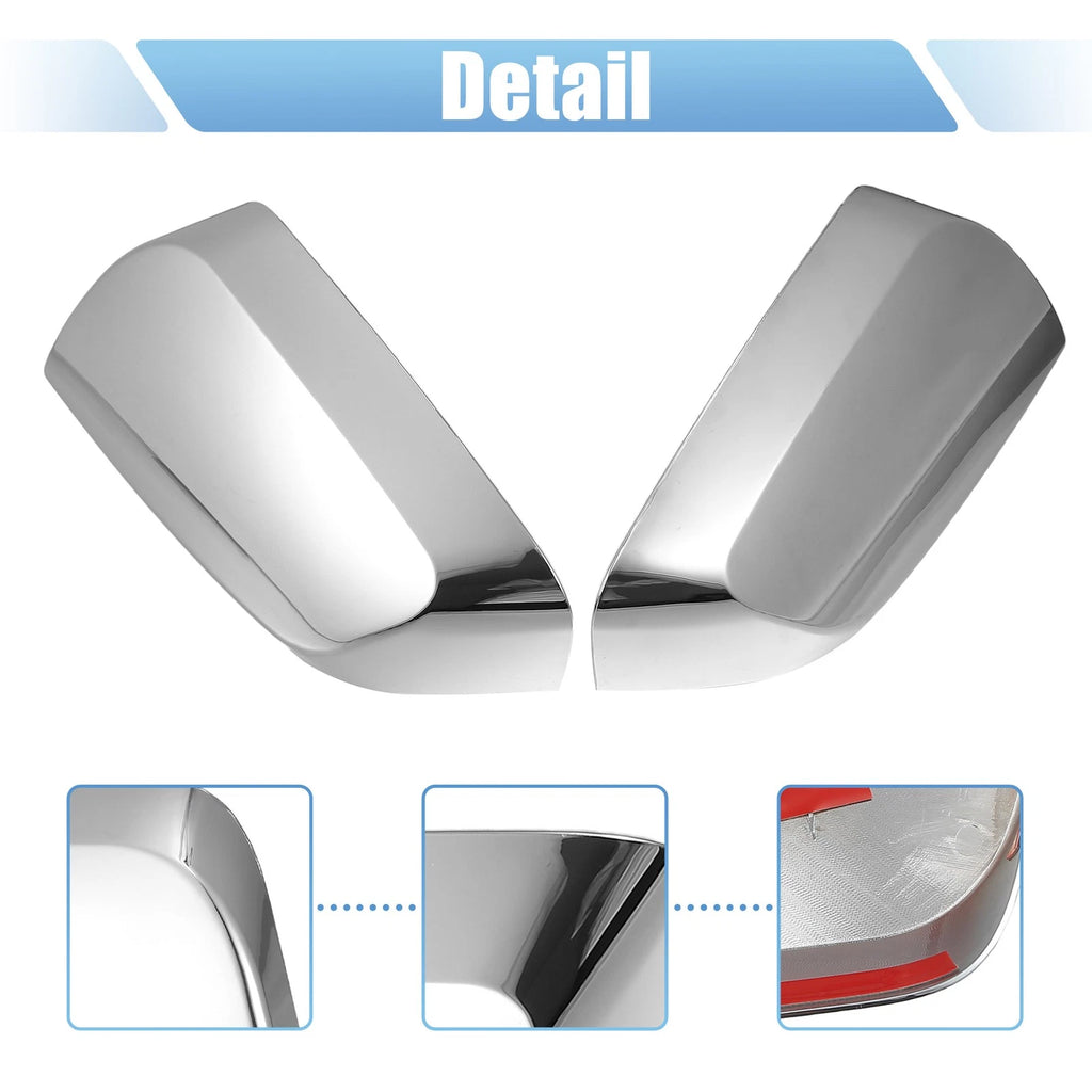Pair Chrome Plated Half Mirror Covers for Chevrolet Impala (2014–2020) 731618519454