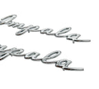 Rear Chrome Quarter Panel Emblems for 1962 Chevy Impala (Qty 2)