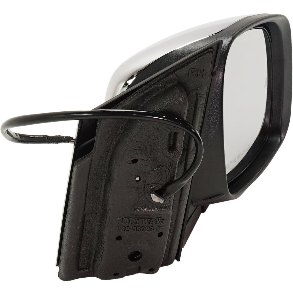 Chrome Manual Folding Passenger Side Mirror for Dodge Grand Caravan (2009–2016)