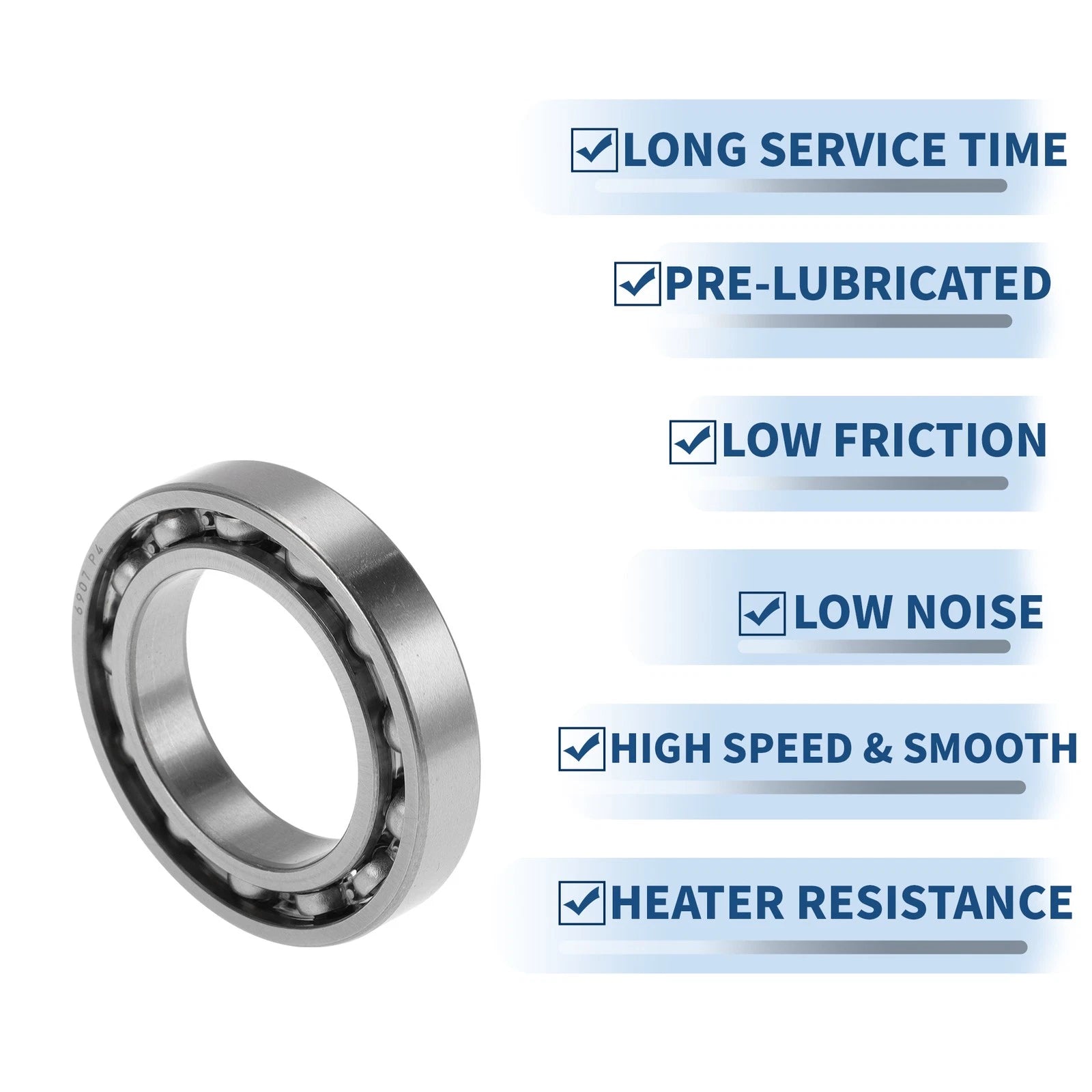 Deep Groove Ball Bearing 35x55x10mm for Various Models (6907)