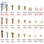 Set of 720 Hexagon Bolts, Nuts, and Washers for Automotive Use