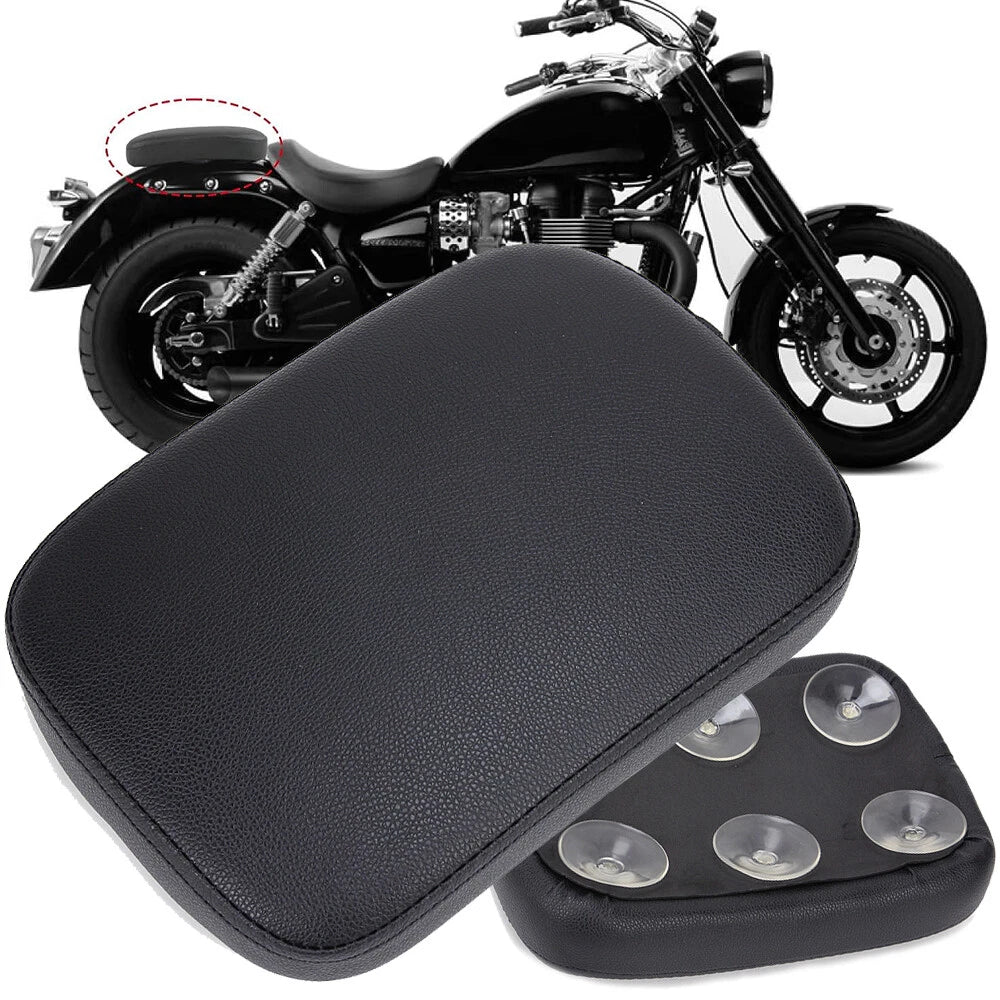 Rear Passenger Pillion Pad Seat 6 Suction Cup for Harley Sportster Softail