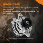 70A 6-Groove Alternator for Mercruiser 4.3L 5.7L (1998-Up) 862031T 19020601 8460