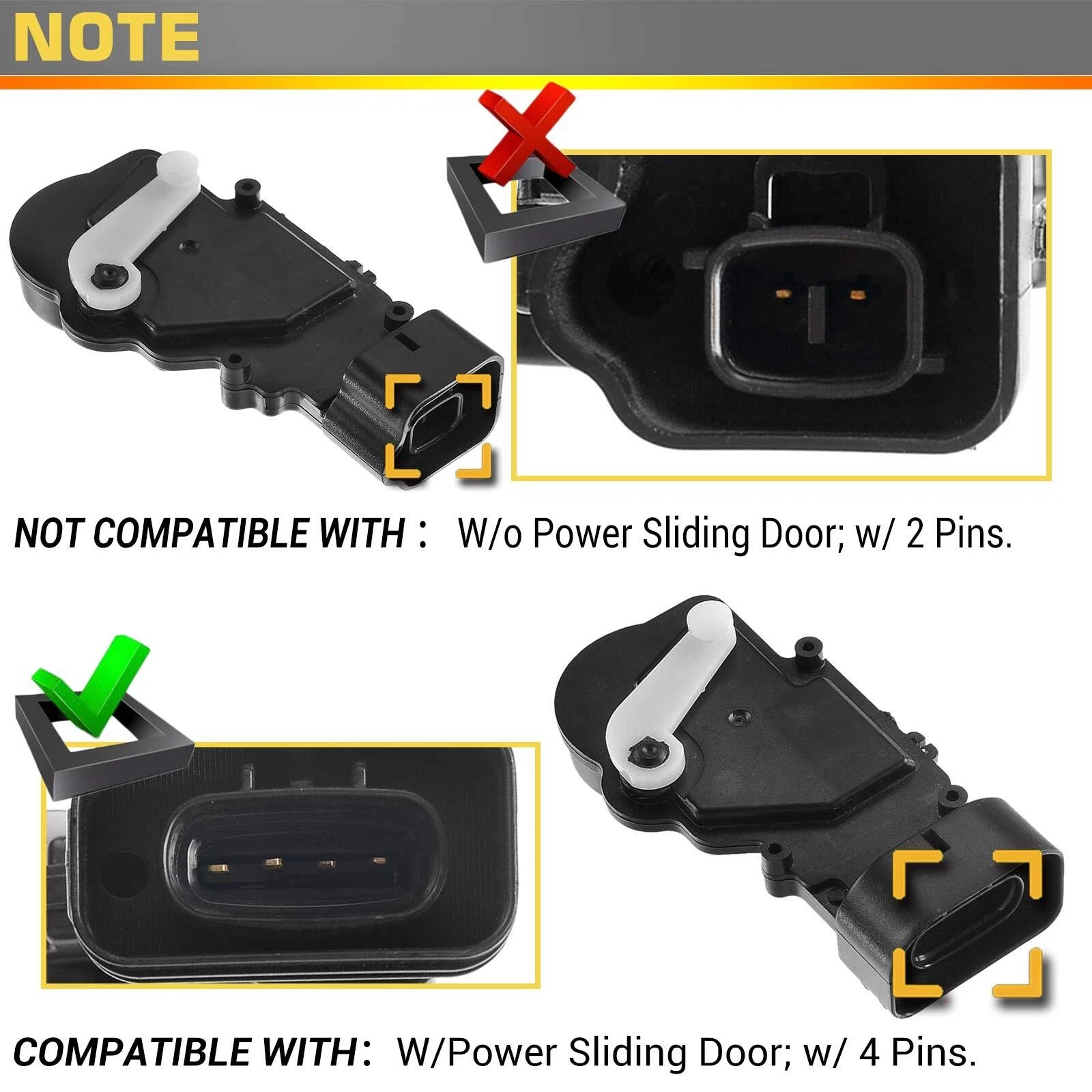 Right Sliding Door Lock Actuator for Toyota Sienna (1998-2003)