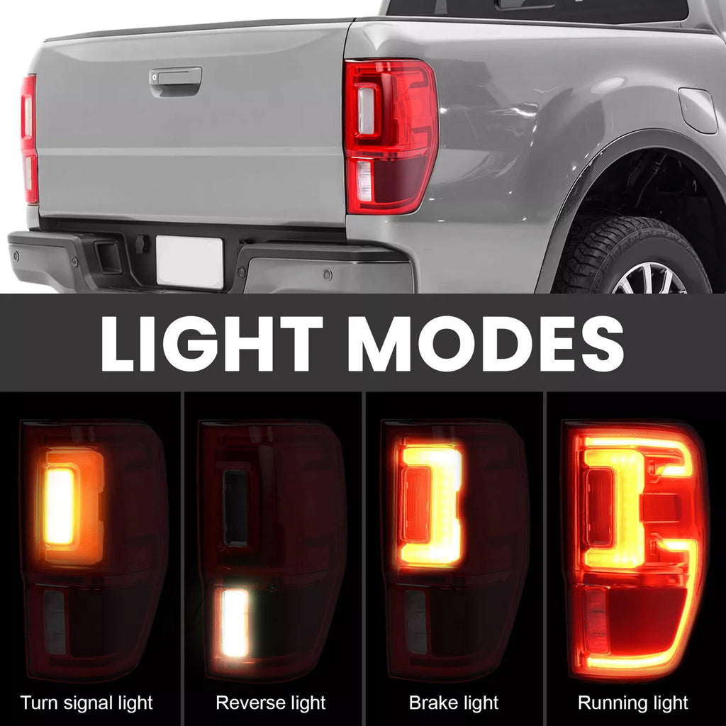 Right LED Red Lens Tail Light Brake Lamp for Ford Ranger (2019–2023)