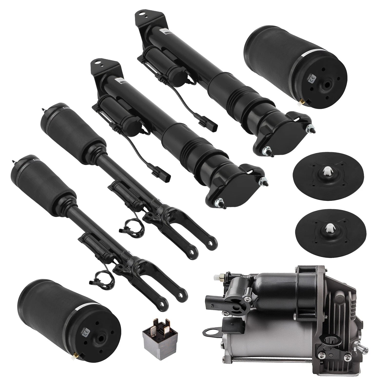 Air Suspension Compressor Air Spring Bag Set for Mercedes GL ML320 (2007–2012)