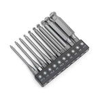 75mm Magnetic Hex Screwdriver Bits Set for Standard 6.35mm Drill Shank
