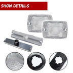 Set of 4 Clear Bumper Signal & Fender Side Marker Lights for Jeep Wrangler (1987–1995)