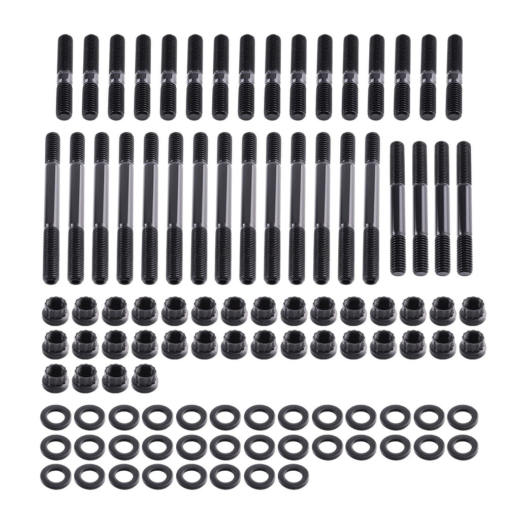 Engine Block Head Stud Set for Chevy Small Block SBC (265–327)