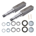 2 Pack Trailer Hub Kit for 5 on 5" Wheels (Fits 11" Square Spindle)