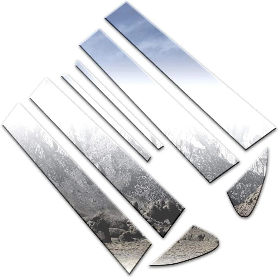Luxury FX Chrome Pillar Post Trim Kit (8pc) for Toyota Corolla (2014–2019)