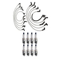 Set of 8 Denso 8mm Wire Set & U-Groove Spark Plugs for Ford Lincoln Mercury V8