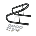 6.5" Black Motorcycle Wheel Chock Kit for Scooter Bike Trailer Truck