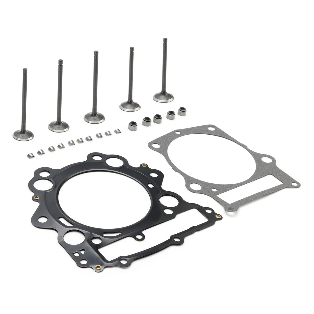 Cylinder Head Valves Seals Gaskets Kit for Yamaha YXR660R Rhino 660 (2004–2007)