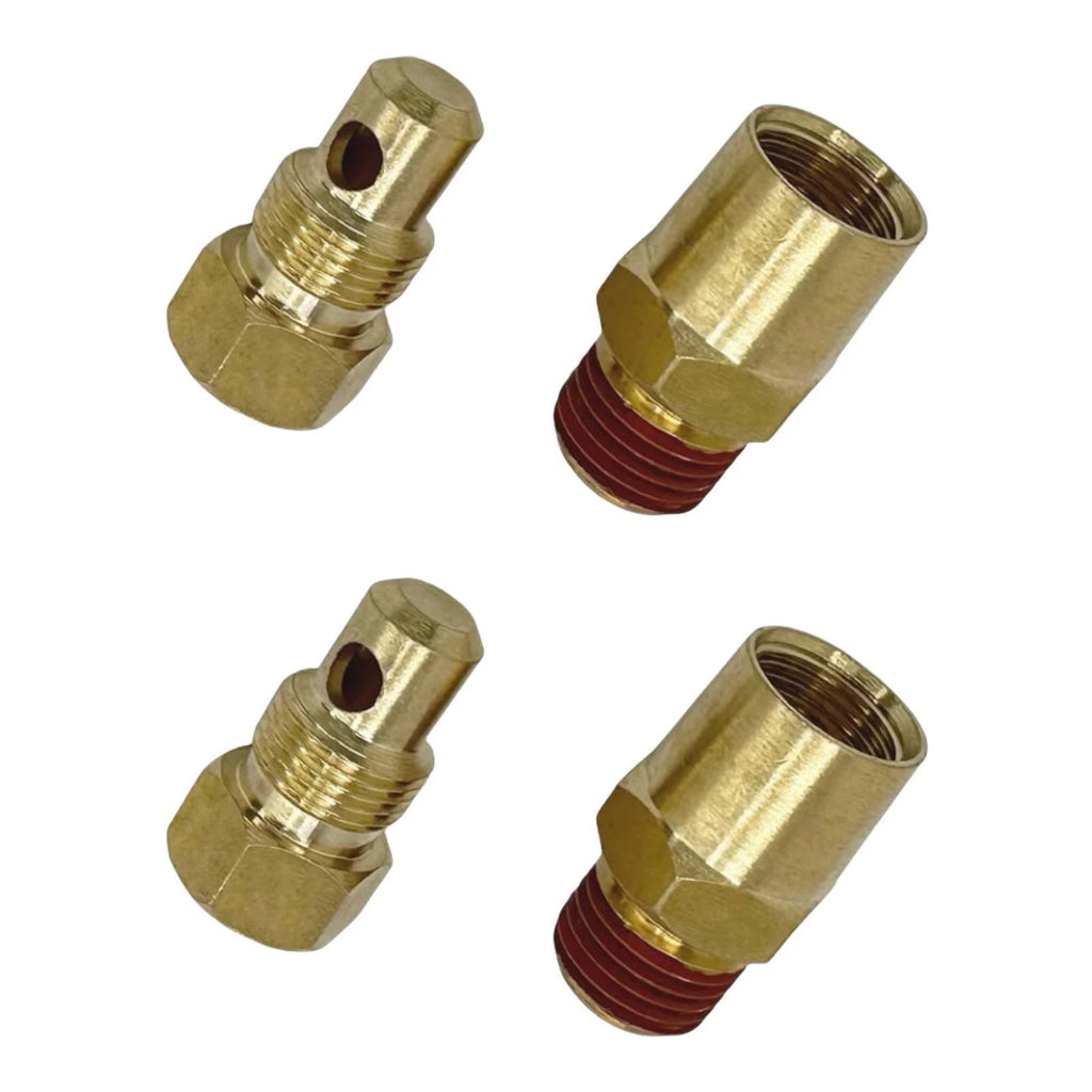 2X Exhaust Manifold Engine Block Drain Plug Kit for Mercruiser 4.3 5.0 5.7 350