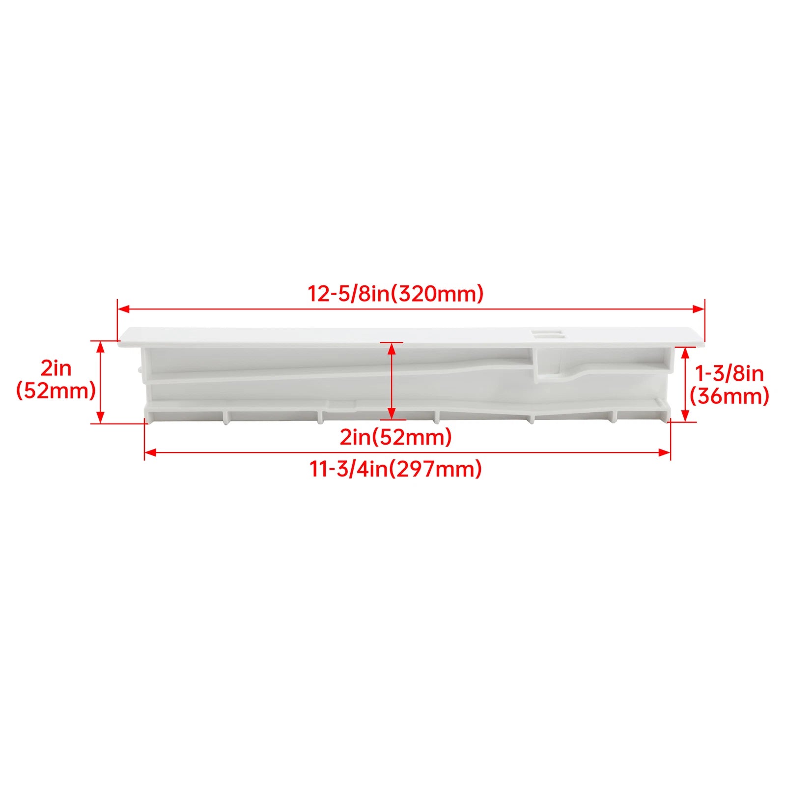 Crisper Drawer Center Rail for Whirlpool Refrigerator