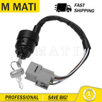 Ignition Switch w/ Key for Kawasaki Mule 3000/3010/3020 (27005-1244)