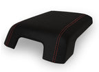 Console Lid Armrest Cover for Ford Super Duty (2011–2016) Carbon Fiber Red Stitch