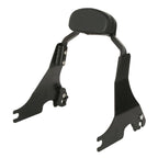 Black Short Passenger Backrest Bracket Pad for Harley Sportster (2004–Present)