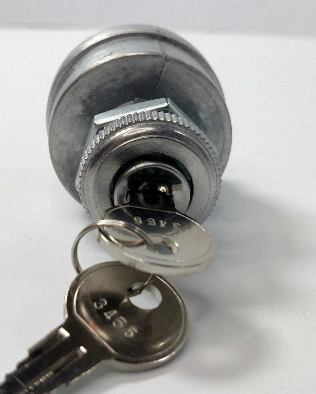 Ignition Switch Universal Replacement with 2 Keys and 4 Pins for Car (—)