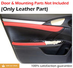 Front Insert Door Leather for Honda Civic (2016–2020) Black & Red