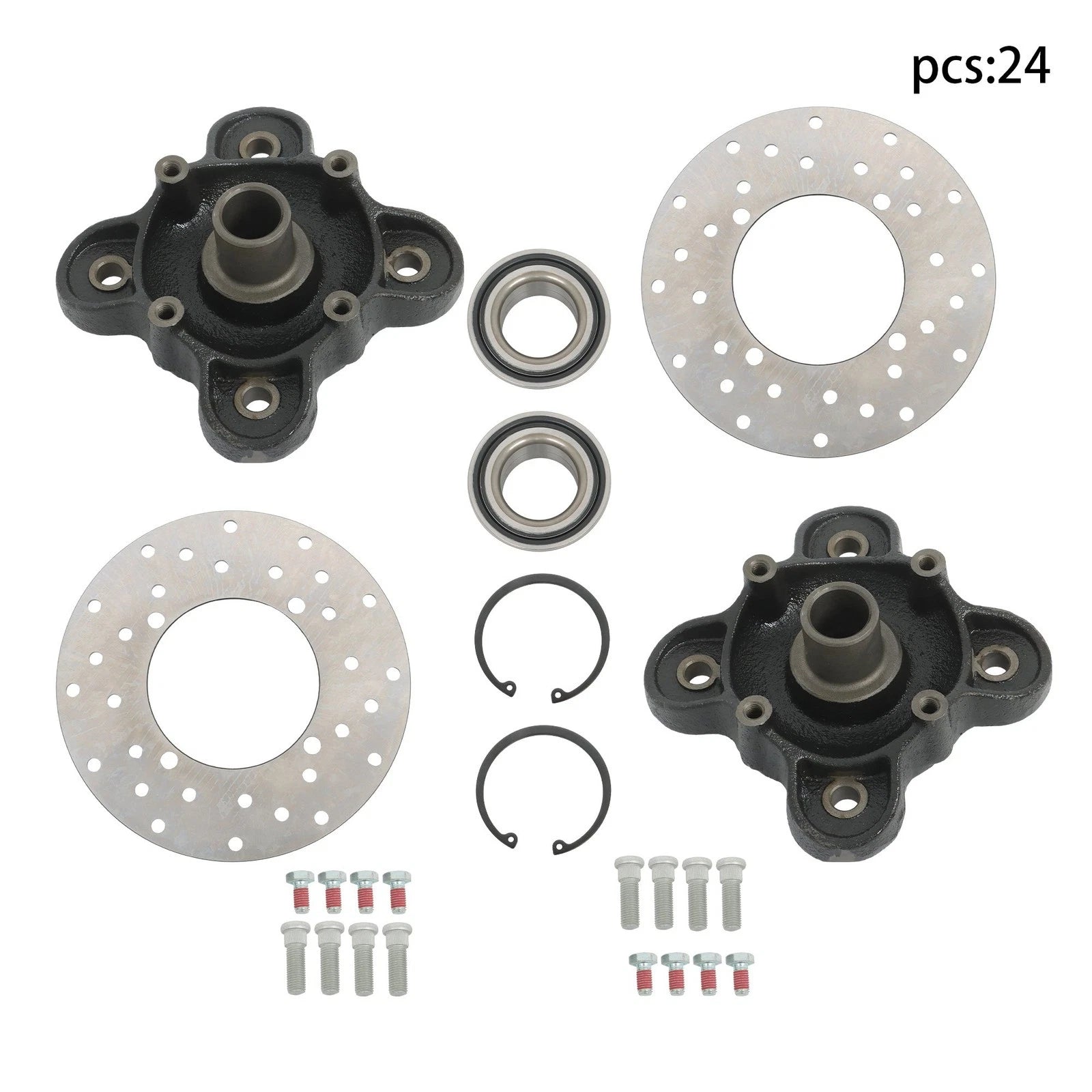 Rear Wheel Hub Brake Rotor Bearing Stud Kit for Polaris Ranger XP 900 (2013–2019)