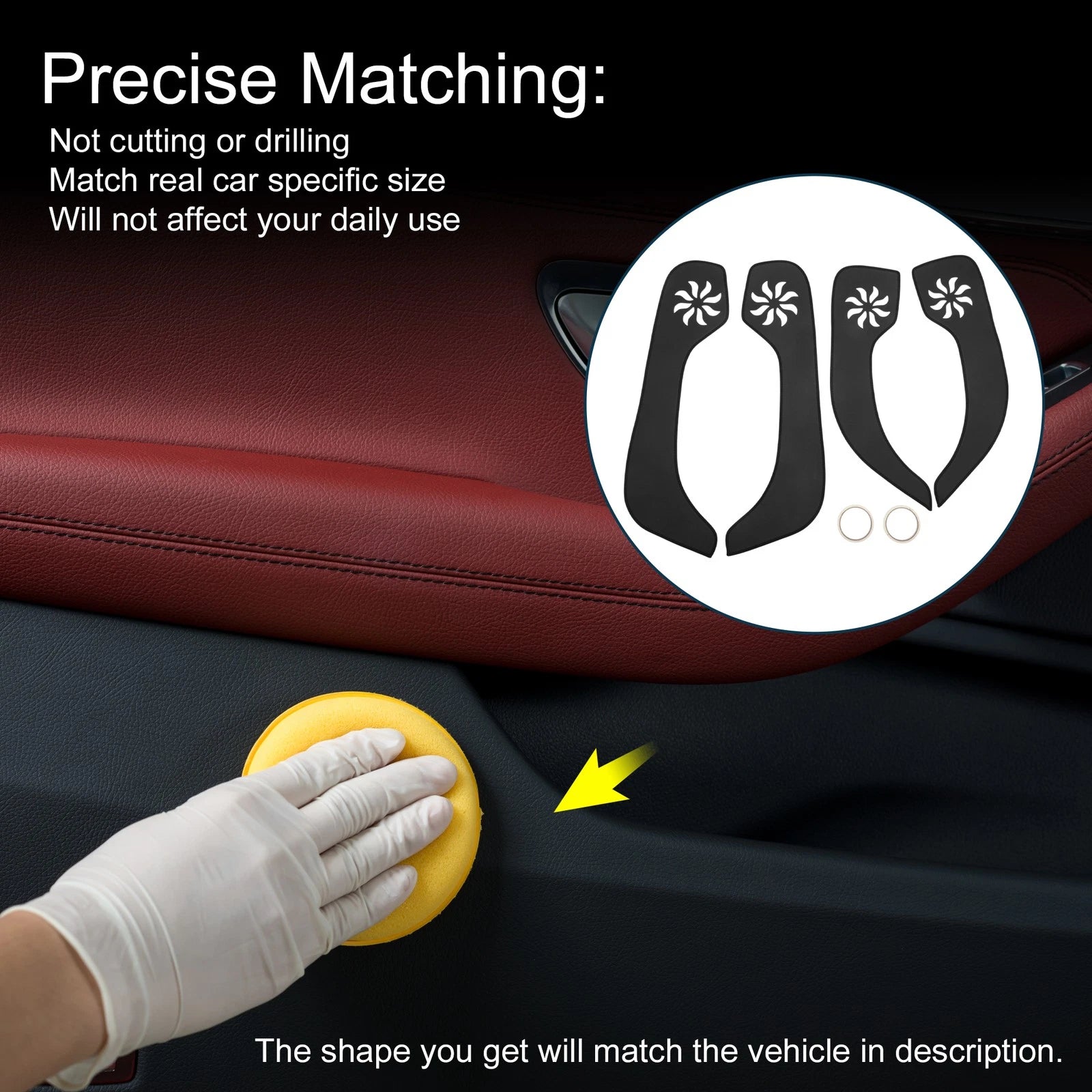 Set of 1 Car Door Anti Kick Pad Sticker Protector for Buick Excelle (2008–2013)