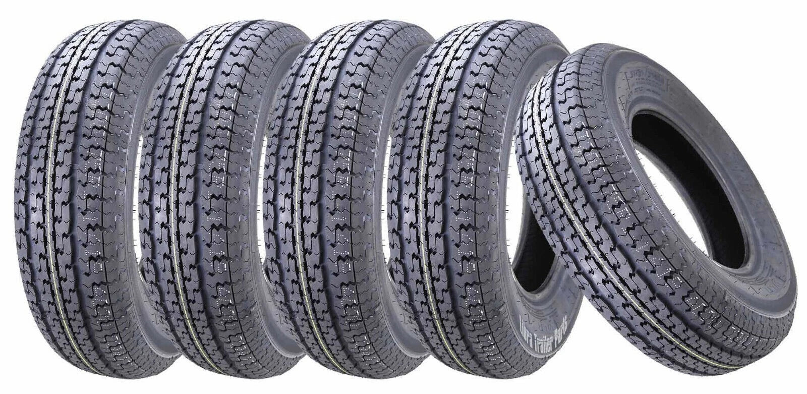 Set of 5 Premium WINDA ST225/75R15 Trailer Tires 10PR Load Range E