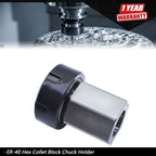 ER-40 Square Hex Collet Block Chuck Holder for CNC Lathe Engraving Machine