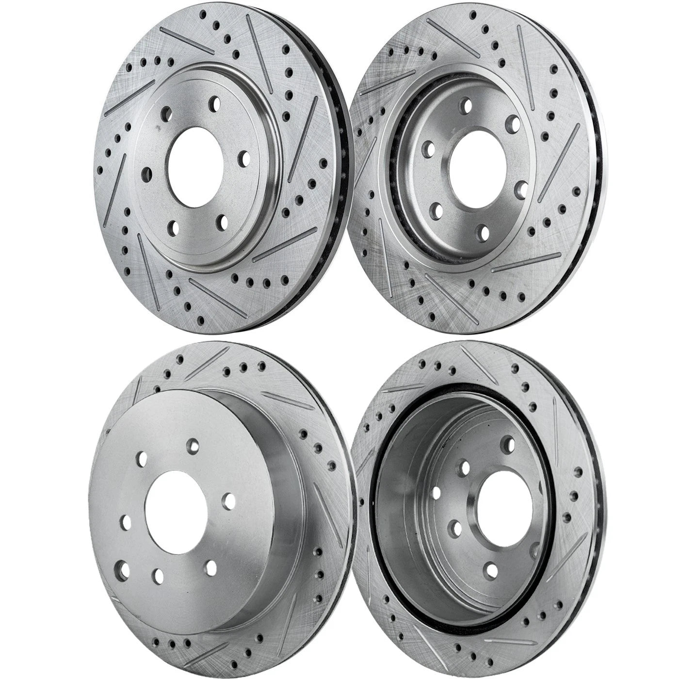Front & Rear Brake Disc Rotors for Nissan Frontier, Suzuki Equator (2009–2012)