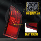 2X Smoked LED Rear Bumper Reflector Lights for Toyota 4Runner (2003–2005)