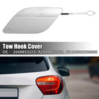 Tow Hook Eye Hole Cover for Mercedes-Benz GLK350 (2010–2015) Silver Tone