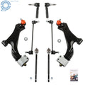 Set of 8 Suspension Kit Lower Control Arms for Make Model 