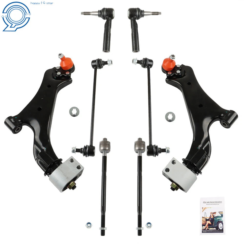 Set of 8 Suspension Kit Lower Control Arms for Make Model 