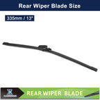 2pcs Rear Windshield Wiper Blade for Volkswagen Golf (2010–2014) 745060877086